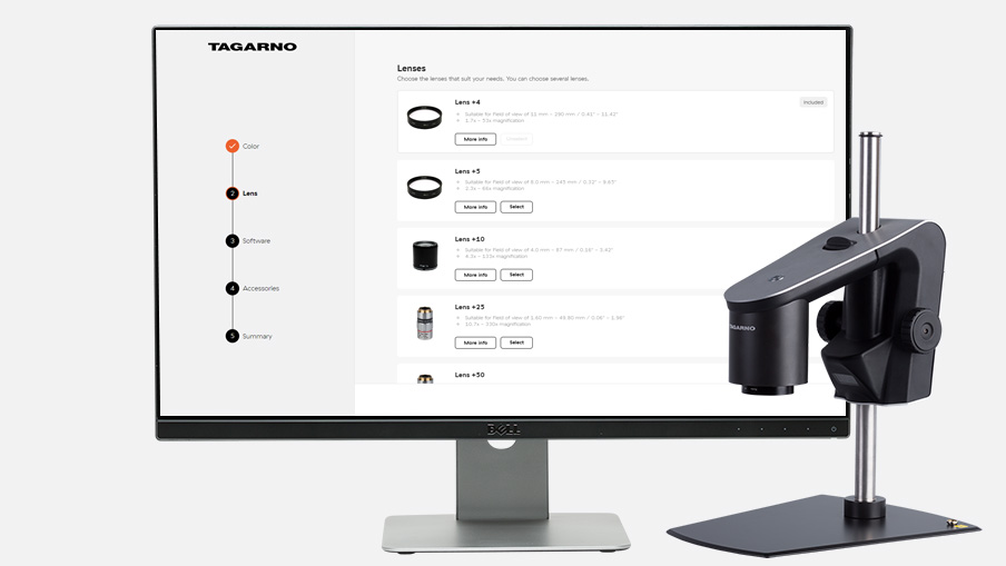 PRESTIGE microscope with digital microscope configurator